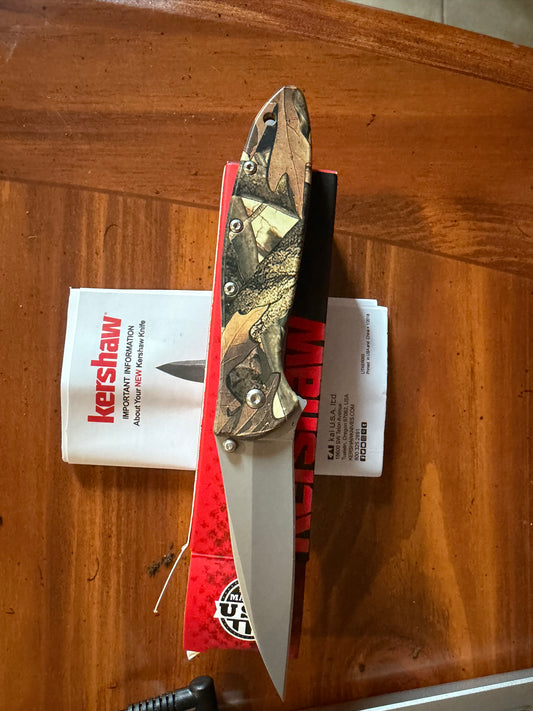 Kershaw 1660 Camo Ken Onion Design Pocket Knife New