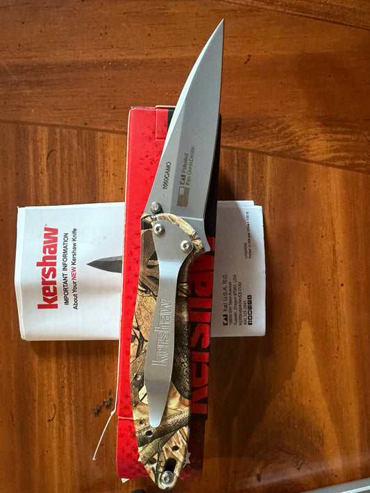 Kershaw 1660 Camo Ken Onion Design Pocket Knife New
